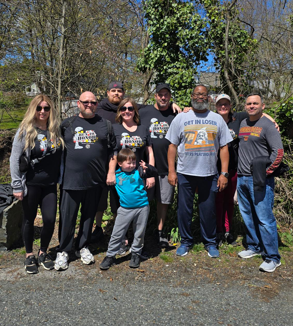 Group photo at a 5K